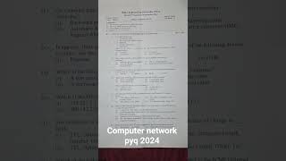 computer network pyq 2024 / CN #engineering #exam ##exampreparation #exams