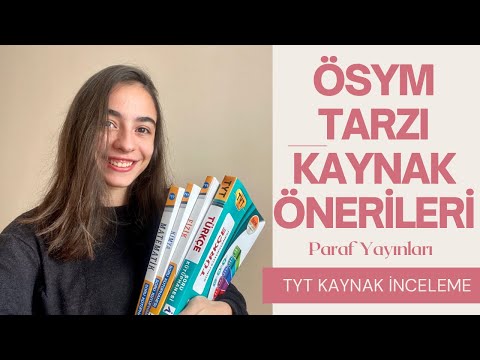 ÖSYM Tarzında TYT Kaynak Önerileri // Paraf ve Yanıt Yayınları (YKS 436.)