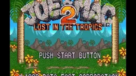 Joe & Mac 2 - Lost in the Tropics (SNES) Intro