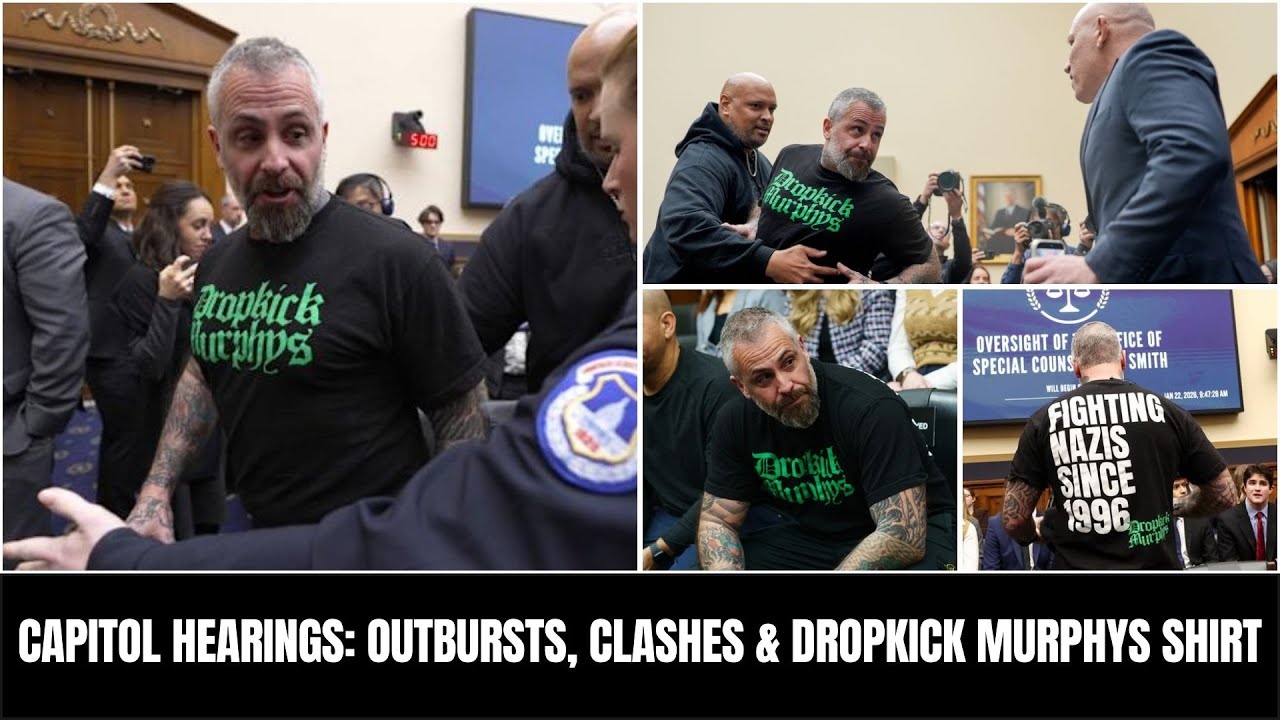 Capitol Hearings: Ex-MPD Officer’s Outburst, Angry Clashes, and Dropkick Murphys T-Shirt Reveal