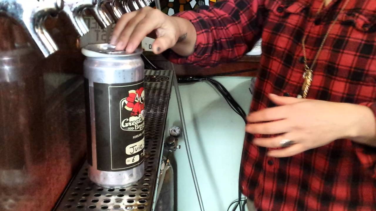 A beer to go at Great Notion Brewing in Portland.