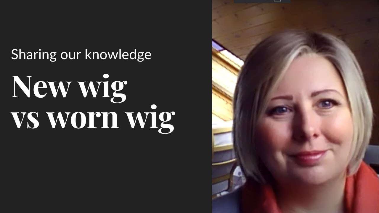 Comparing the difference between a new and worn wig - YouTube