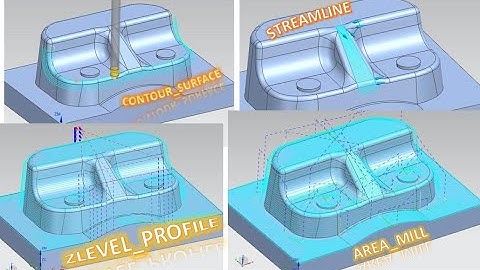 NX Cam - Zlevel_mill / Area_mill / Streamline / Contour_surface (Bài 24)