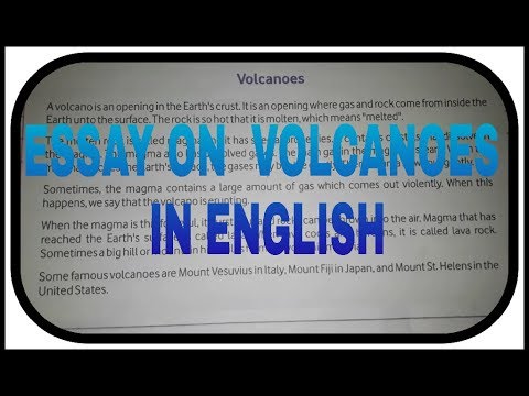 how to write an essay of volcanoes