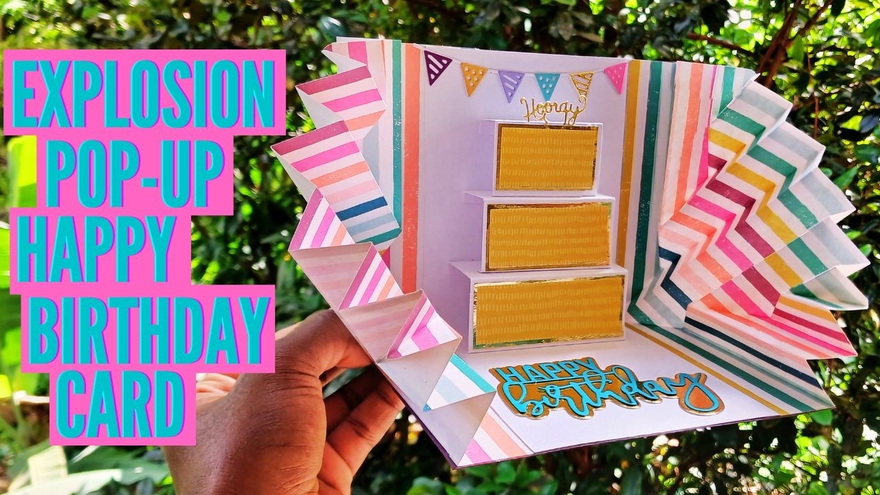 Открытка-сюрприз с эффектом взрыва | Поделка из бумаги своими руками | Мастер-класс по изготовлен...
