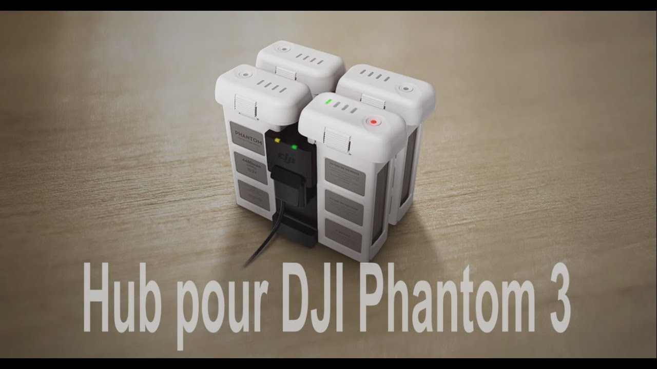 Hub pour chargement de 4 batteries DJI Phantom 3 et