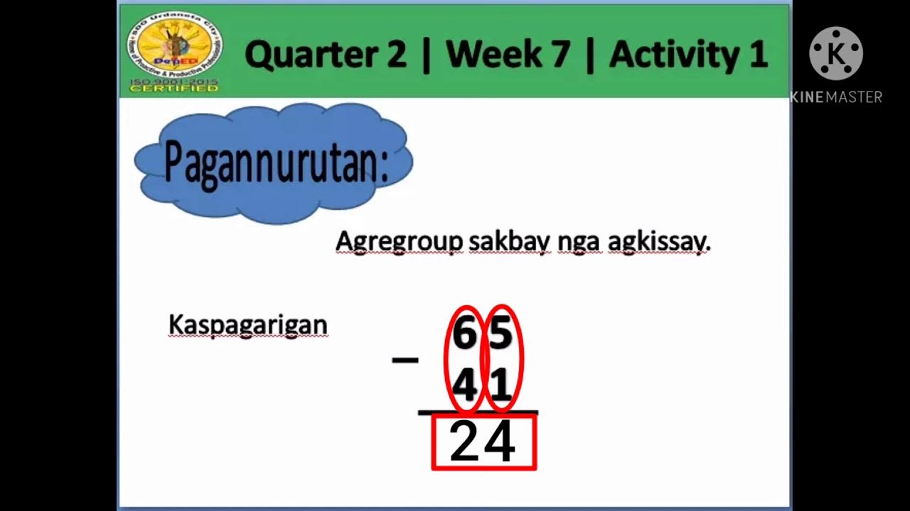 Quarter 2 Grade 1 Week 7 Activity 1 Iloko YouTube