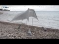 Τέντα παραλίας New Camp Aegean wind test