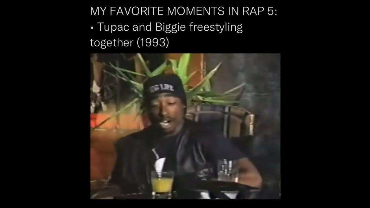 Tupac and Biggie Freestyling Together in 1993 YouTube