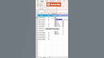 Easy Way to Separate Day, Month and Year from Date