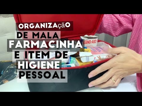 ORGANIZAÇÃO DE MALA - FARMACINHA E HIGIENE PESSOAL