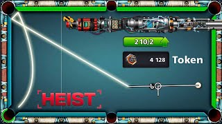 8 ball pool - Heist Getaway Cue 210 pieces 🙀 First day Heist Tokens 4128