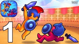 Gladiator Way - Gameplay Walkthrough Part 1 Stickmam Arena Gladiator Fight (iOS, Android) screenshot 4