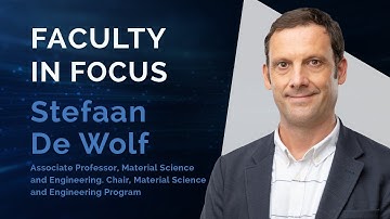 Faculty in Focus: Stefaan De Wolf