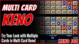 Keno Glory Testing Fortune with Multiple Cards