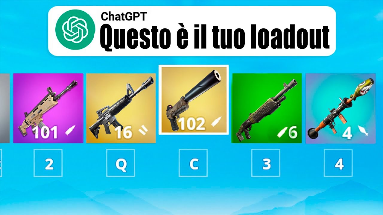 ChatGPT SCEGLIE IL MIO LOADOUT di FORTNITE!
