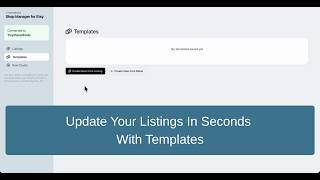 Update Your Etsy Listings In Seconds With Templates | Storeducks Tutorial