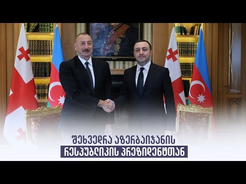 შეხვედრა აზერბაიჯანის რესპუბლიკის პრეზიდენტთ