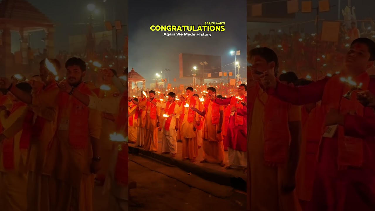 Over 2,100 saints and devotees united to set a world record✨