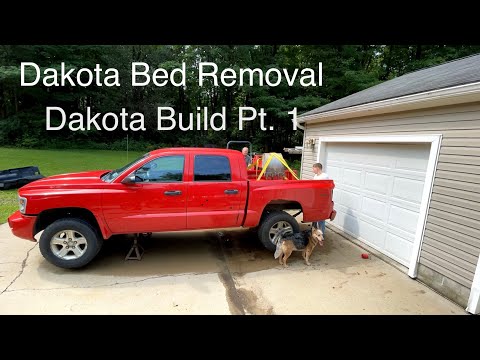 Video: Hoe verwijder je een vrachtwagenbed van een Dodge Dakota?