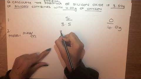 HOW TO CALCULATE EMPIRICAL FORMULA IN 3 STEPS
