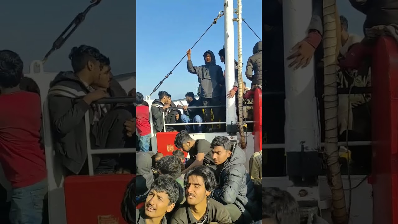 turkey to Italy Illegal immigration || Ship need help And rescue Grecce Navy||