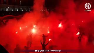 شـــاهد.. أنصار مولودية الجزائر يلهبون الأجواء في باب الواد بعد الإطاحة بالجار شباب بلوزداد screenshot 5