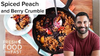 Andy Baraghanis Cardamom-Ed Peach And Blackberry Crumble