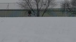 Sledding down the steepest hill of 2 almost got hit by a car screenshot 3