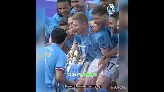 Detik-detik Penyerahan Trofi Juara Premier League 22/23 ke Manchester City yang Disiarkan Televisi