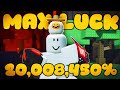 I used the *NEW* MAX LUCK in Sol's RNG