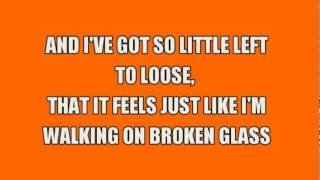 Video thumbnail of "Annie Lennox - Walking On Broken Glass (with Lyrics)"