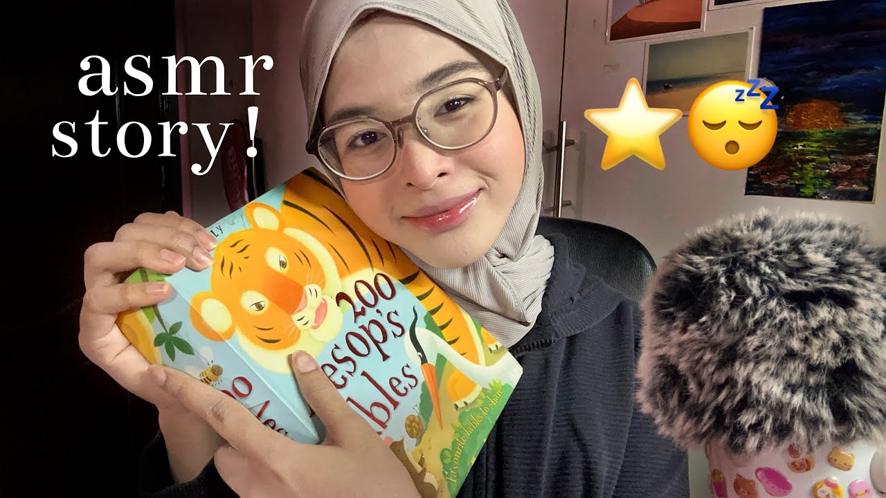 ASMR ♡ BEDTIME STORY 😴💤 SOFT WHISPERS AND MIC BRUSHING FOR SLEEP & RELAXATION 🎀✨