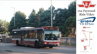[TTC] 104 Faywood Ride Video | 2012 Orion VII EPA10 8384