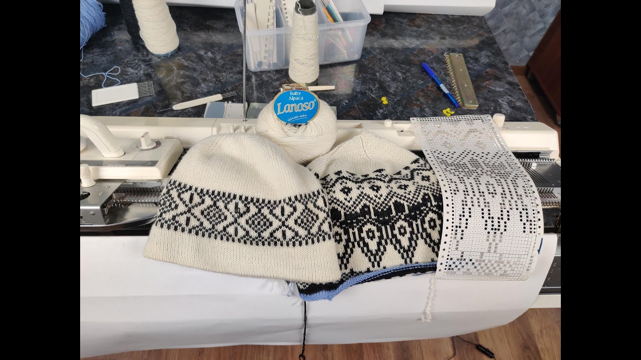 Desenli çift katlı Şapka