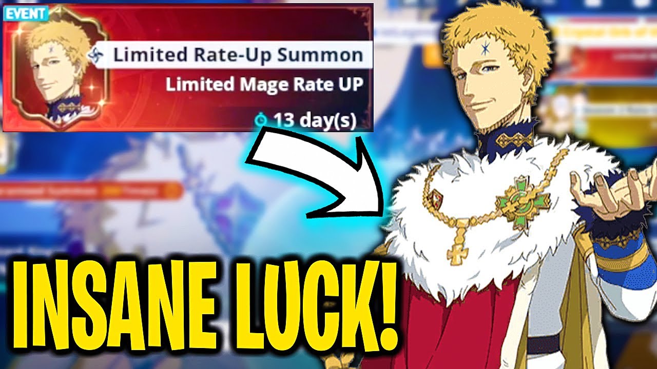 NEW JULIUS SUMMONS! INSANE LUCK! - Black Clover Mobile - YouTube
