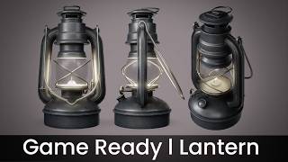 Lantern 3D Model | Game Ready Asset Turntable Showcase