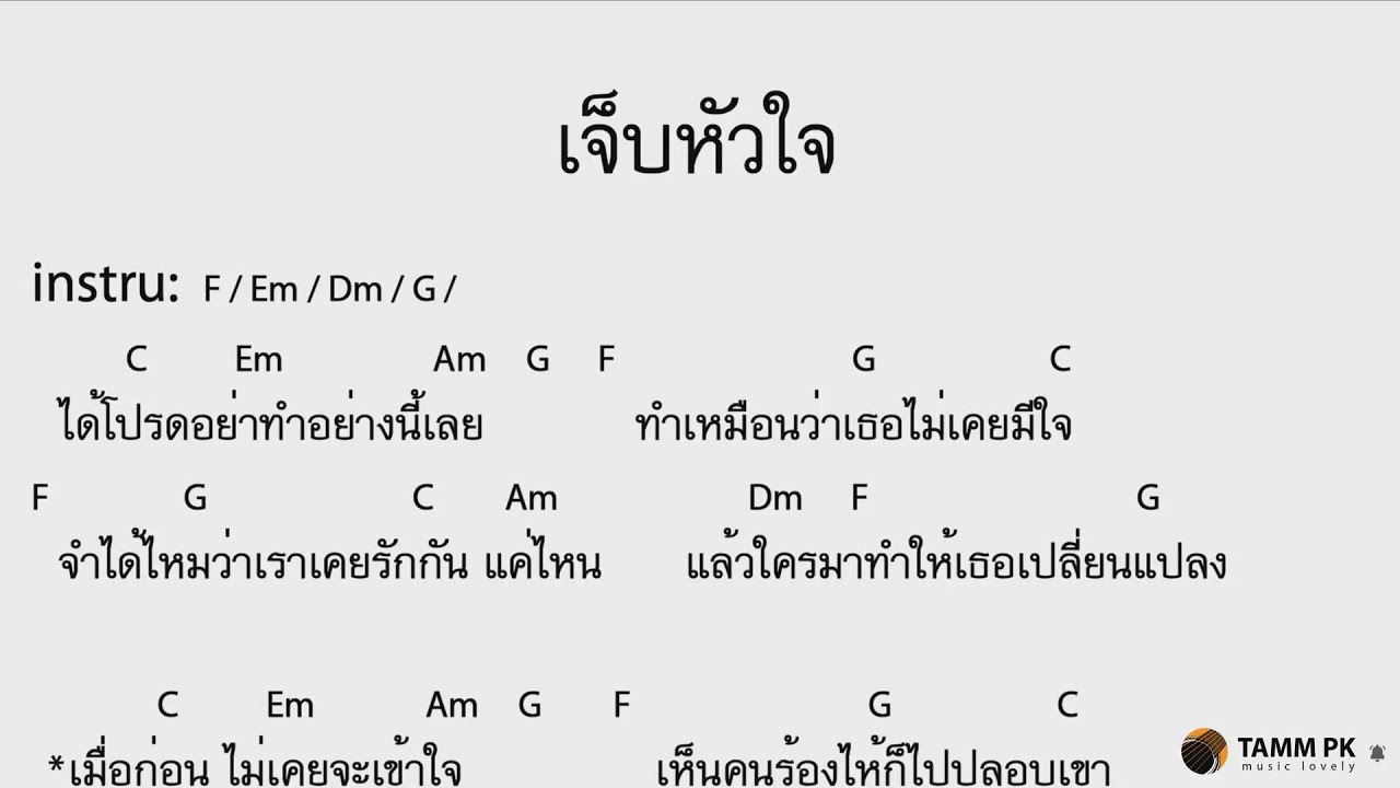 เจ็บหัวใจ - เสก โลโซ  [Cover Backing Track:ไว้ซ้อมกีต้าร์]