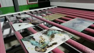How to laminate glass with PET film or fiber by autoclave free PVB EVA glass laminating machine
