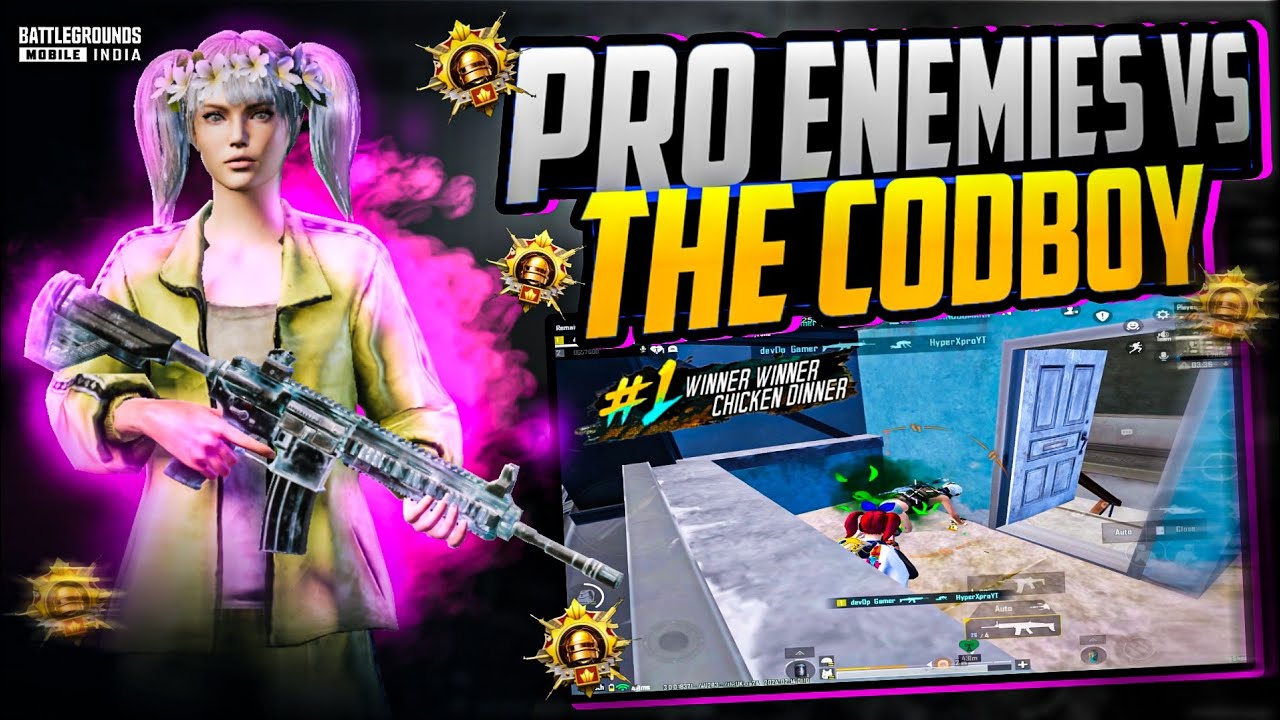 Enemies Playing Strategies to kill The CodBoy in Conqueror Lobby | 1vs4 Clutch in BGMI | PUBG MOBILE