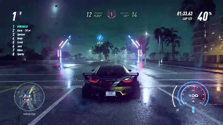 NFS Heat Night Race Gameplay | BMW i8 Coupe K.S '18