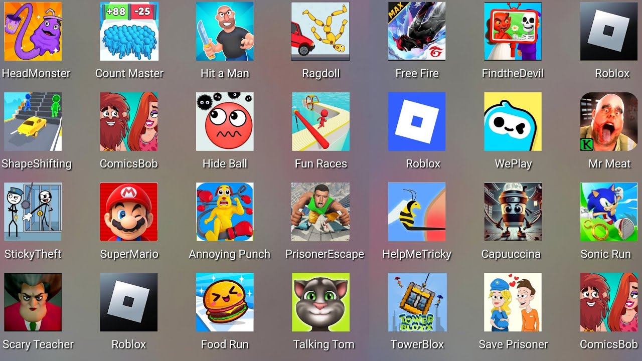 Roblox,Save The Prisoner, Save The Doge, Race Master Food Run