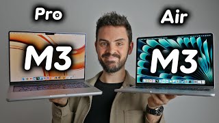 MacBook Air M3 vs MacBook Pro M3, ¡No te EQUIVOQUES!