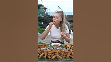 bule cantik asal rusia ini mukbang 1000 ikan gabus #shorts #shortviral #bulecantik