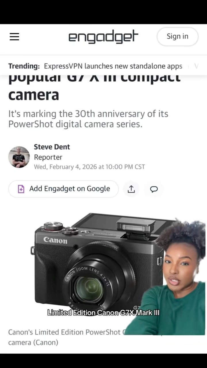 Canon G7X Mark III - 30th Anniversary Camera (Limited Edition