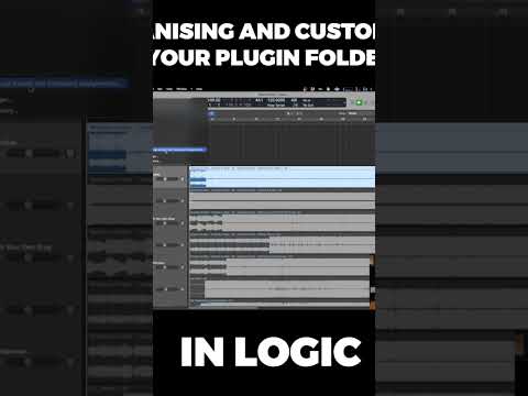 Organising and customising your plugin folder in #logic #logicpro #shorts #audioplugins