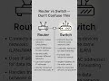 Router Vs Switch #shorts