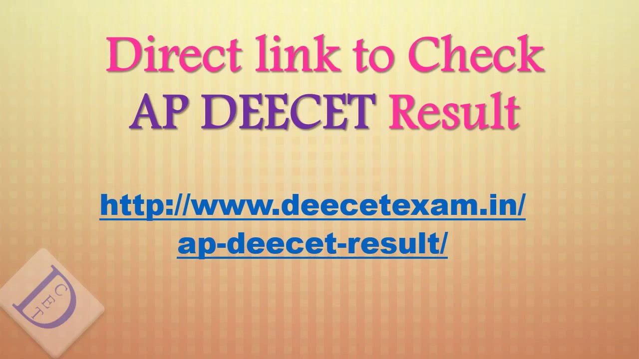 AP DEECET Results 2017 - 3 Step process to check DIETCET Result in one Minute