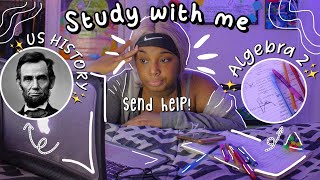 IM FAILING 4 CLASSES!!! | Study With Me & Catch Up On Missing Assignments✏️📚