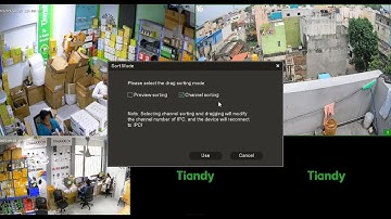 How To Do CHANNEL SORTING in Tiandy Nvr Using NVR GUI